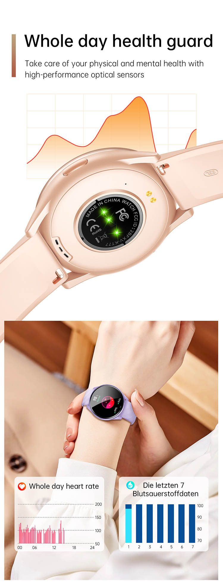 Reloj Inteligente, KT77 Smart Watch, KT77 Sport Watch, KT77 Fitness Tracker,  Smart Watch Women, Fashion Smart Watches, Ladies smart watch, KT77 Smartwatch, KT77 Fashion Bracelet